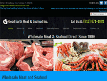 Tablet Screenshot of goodearthmeatandseafood.com